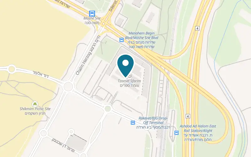 Map showing Space Ashdod at BIG Ashdod compound, 1 Derech HaRakevet, Ashdod