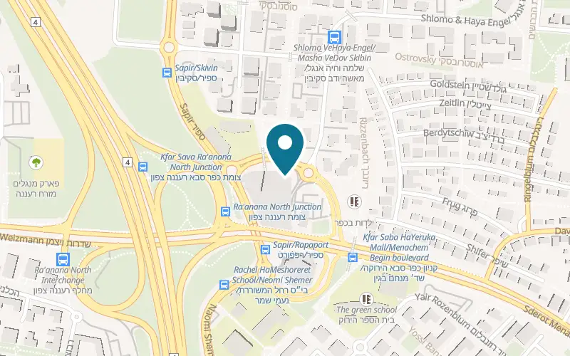 Map showing Space Kfar Saba at Kfar Saba HaYeruka mall, 3 Rappaport Street, Kfar Saba