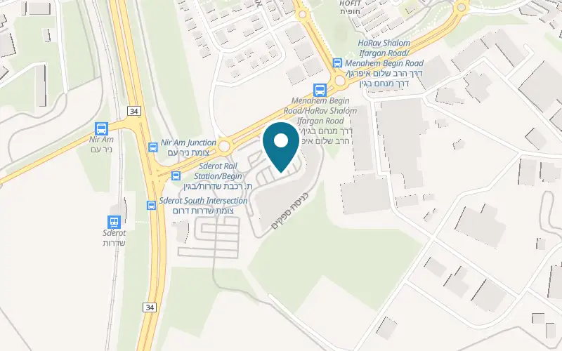 Map showing Sushimoto at 1 Menachem Begin Road, Mall 7 compound, Sderot