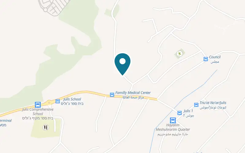 Map showing Sweet Rolls Kurtosh at Julis, Julis