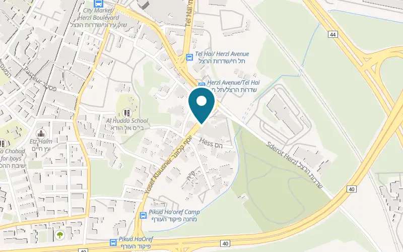 Map showing Tabun HaMizrach at 4 Klausner Street, Ramla