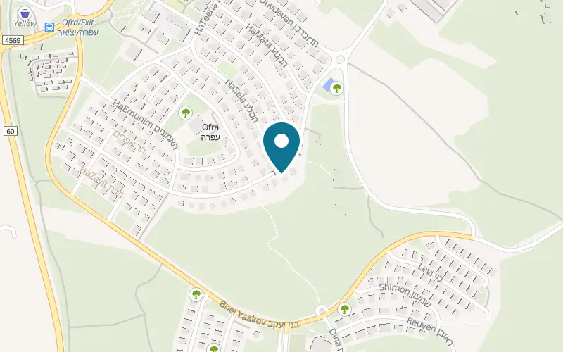 מפה: יקב תניא במקימי הגדר 3, עפרה