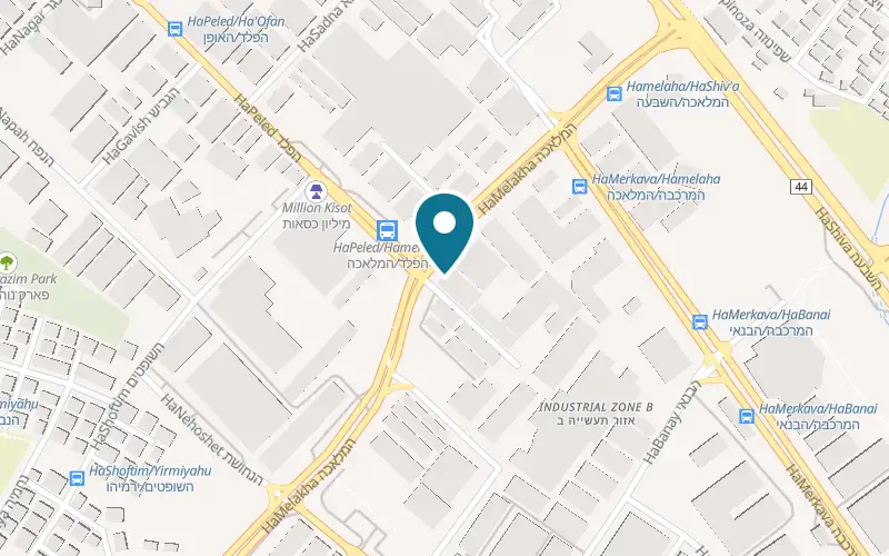 Map showing Tasa at 15 HaMelacha Street, Holon