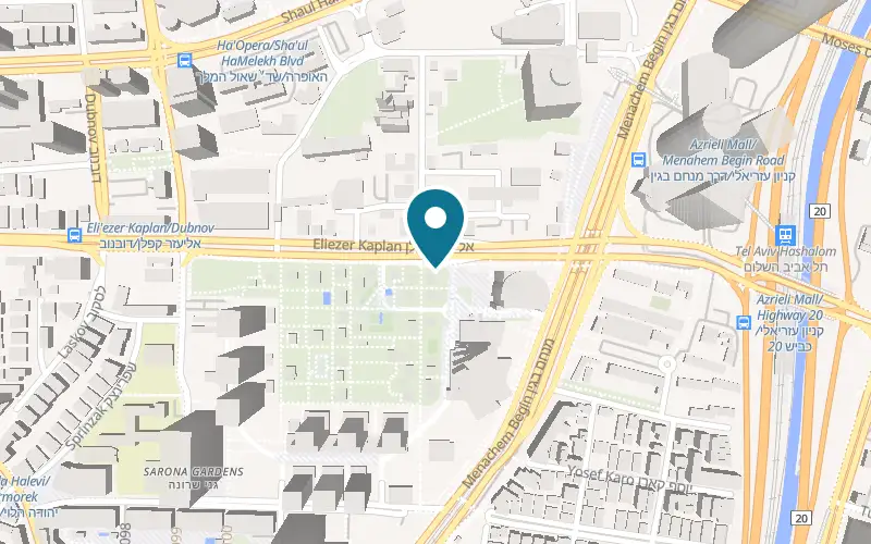 Map showing Tasting Room at 36 Eliezer Kaplan Street, Sarona, Tel Aviv-Yafo