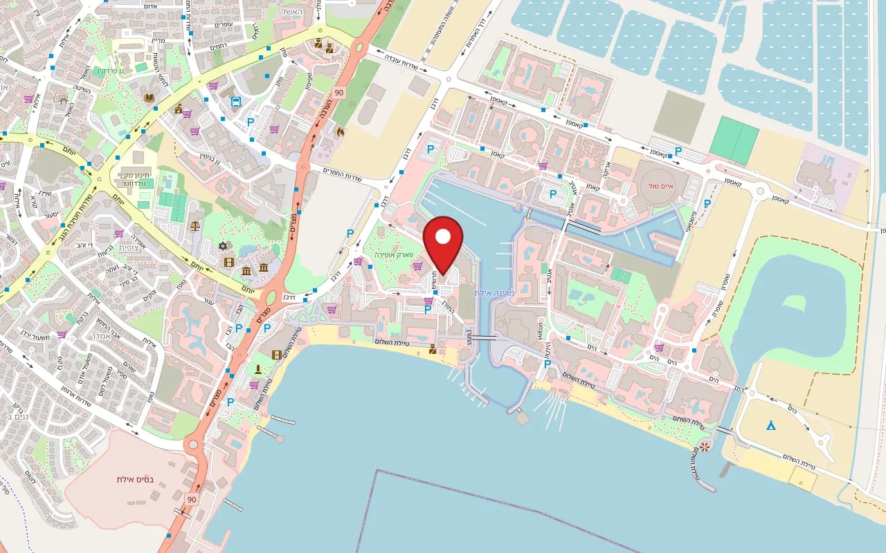 Map showing Thaistory at 9 Tarshish Street, Eilat