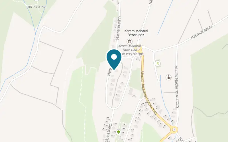 Map showing The Castle at 1 HaTel Street, Kerem Maharal
