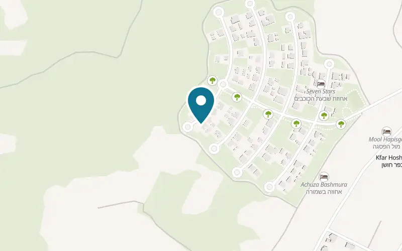 Map showing The Edge at At the edge of Moshav Safsufa (Kfar Hoshen), Kfar Hoshen