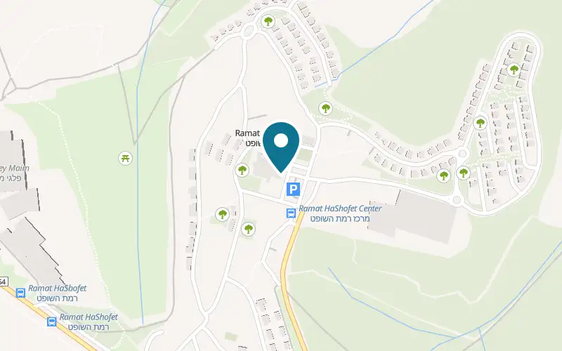 Map showing The Gilbert's at Kibbutz Ramat HaShofet, Ramat HaShofet