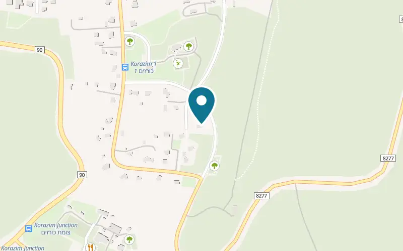 Map showing The House in Korazim at Korazim, Korazim