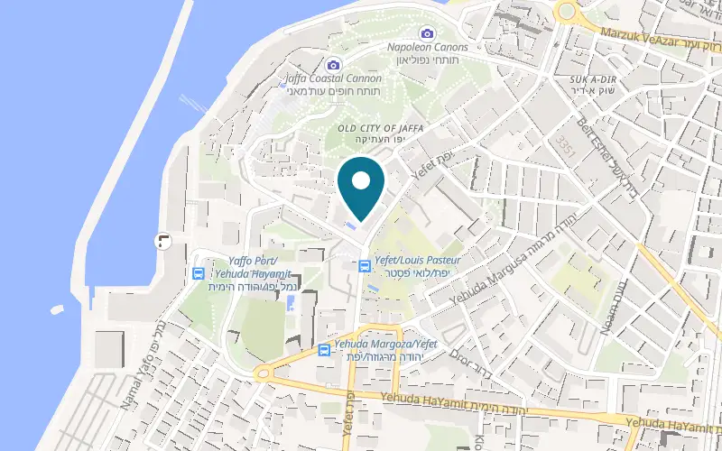 Map showing The Jaffa at 2 Louis Pasteur Street, Jaffa, Tel Aviv-Yafo