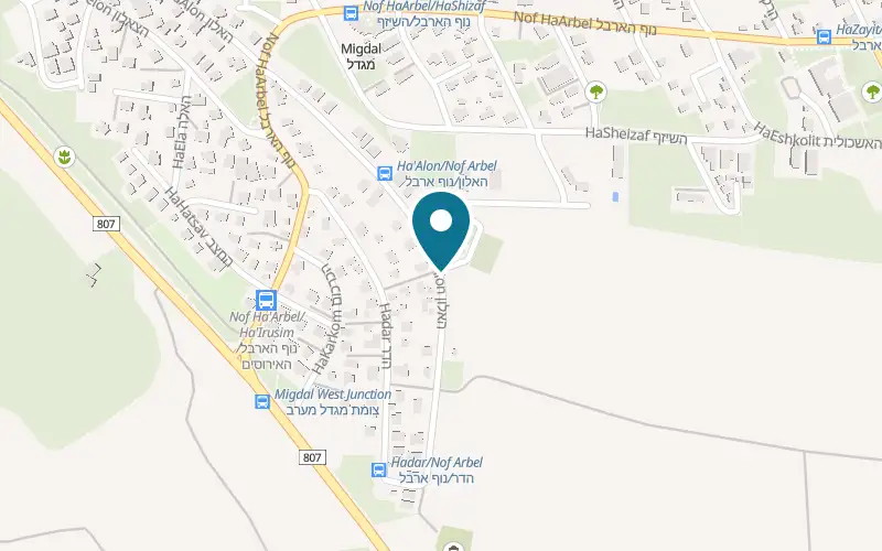 Map showing The Lake House at Moshava Migdal, Migdal