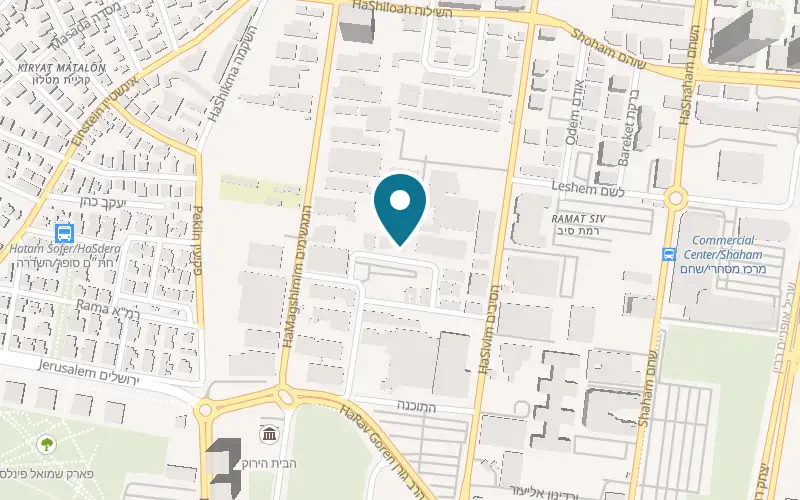 Map showing The Maze at 6 HaRabash Street, Petah Tikva