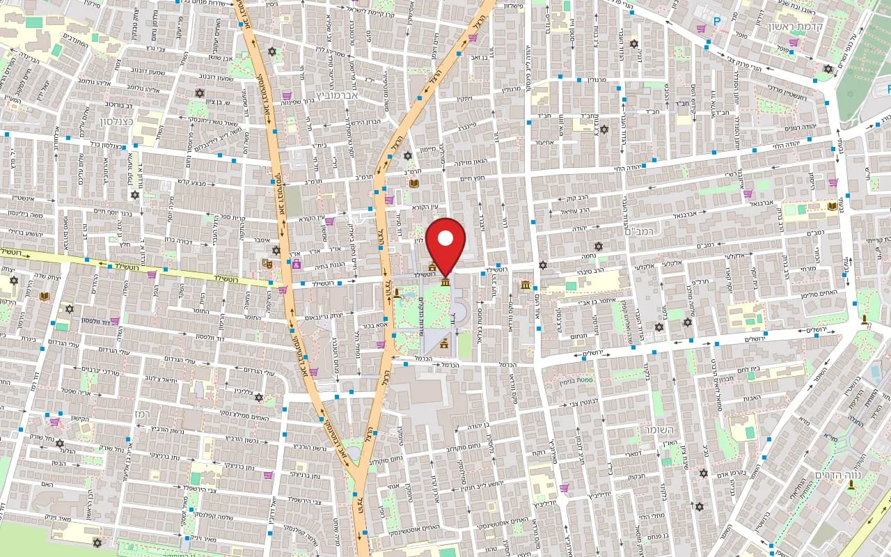 Map showing The Well at 17 Rothschild Street, Rishon LeZion, Rishon LeZion