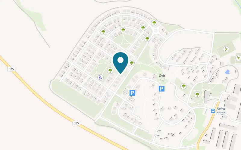 Map showing The Wine Way at 8 Erez Street, Kibbutz Dvir, Dvir