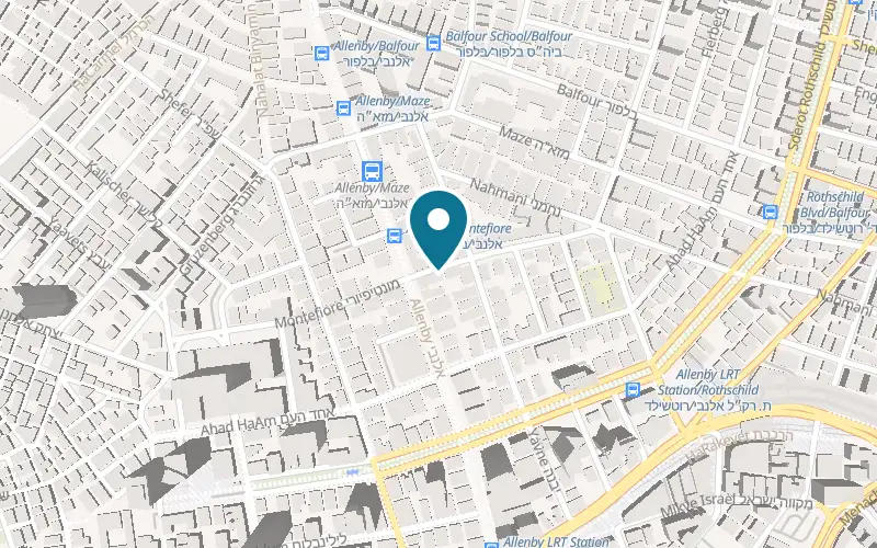 Map showing Tishler at 30 Montefiore Street, Tel Aviv-Yafo
