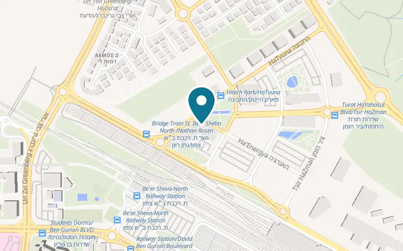 Map showing Tomahawk at 77 HaEnergia Street, Gav Yam, Ramot, Beer Sheva