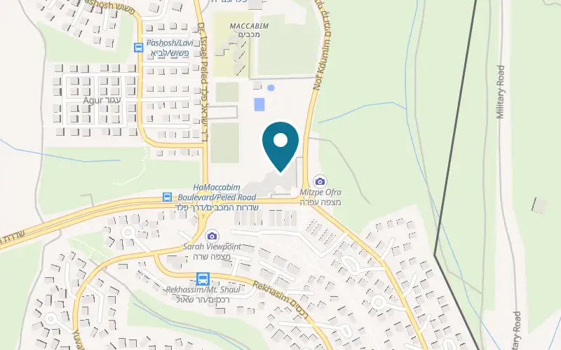 Map showing Tomer's Bread Maccabim at Renanim centre, Maccabim, Modi'in-Maccabim-Re'ut