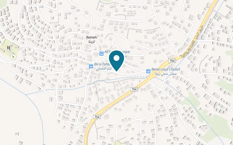 Map showing Top Pizza at 12 Al-Salam Street, Reineh