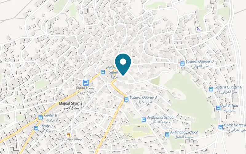 Map showing Toptop at Majdal Shams, Golan Heights, Majdal Shams
