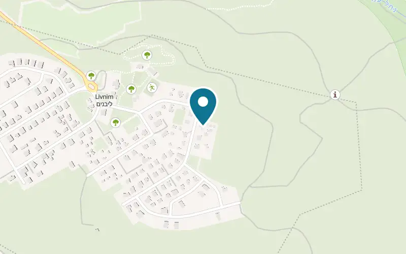Map showing Touchwood at Moshav Livnim, Livnim