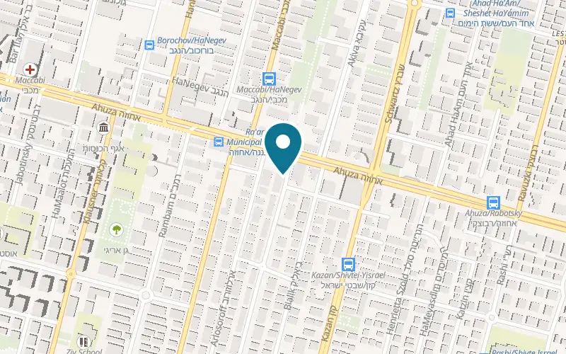 Map showing Tov Li LaTinok at 2 Levi Eshkol Boulevard, Ra'anana