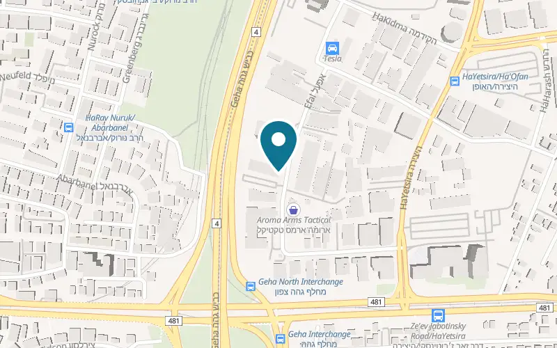 Map showing Tower Tag Petah Tikva at 23 Afel Street, Petah Tikva