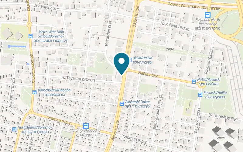 Map showing Truffe at 95 Akiva Street, Ra'anana