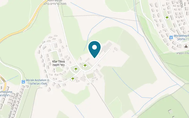 Map showing Tulip Winery at Kfar Tikva, Kiryat Tiv'on