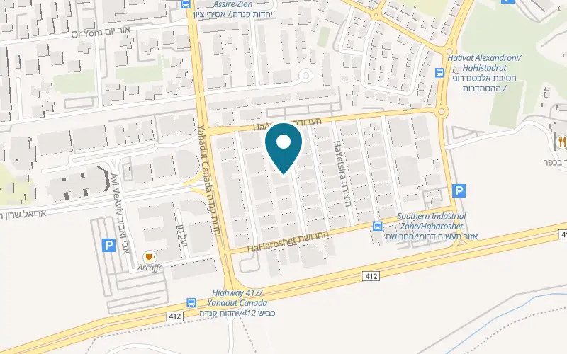 Map showing Tzalach Tools at 9 HaMelakha Street, Or Yehuda
