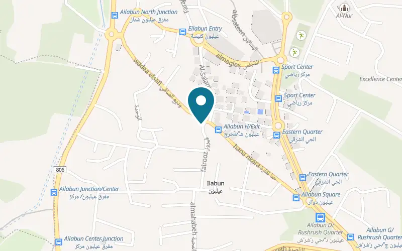 Map showing Tzomet Cafe at Eilabun, Eilabun