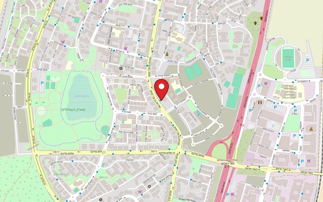 Map showing Urfa Shawarma at 113 Sderot Ben Zvi, Agamim, Netanya
