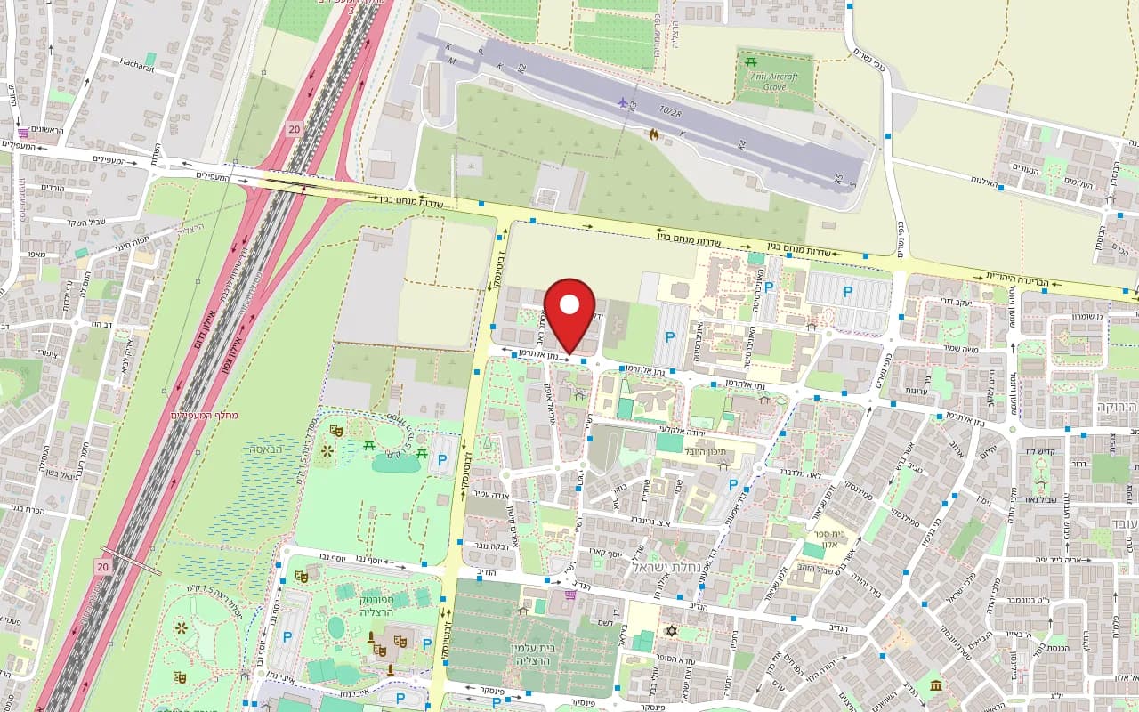 Map showing Verde at 44 Natan Alterman Street, Herzliya