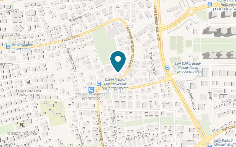 Map showing VetCare, Dr. Sagi Levi Veterinary Center at 7 Marzouk VeAzar Street, Kiryat Ono