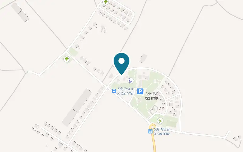 Map showing Villa Atnachta HaDromit at Moshav Sde Tzvi, Sde Tzvi