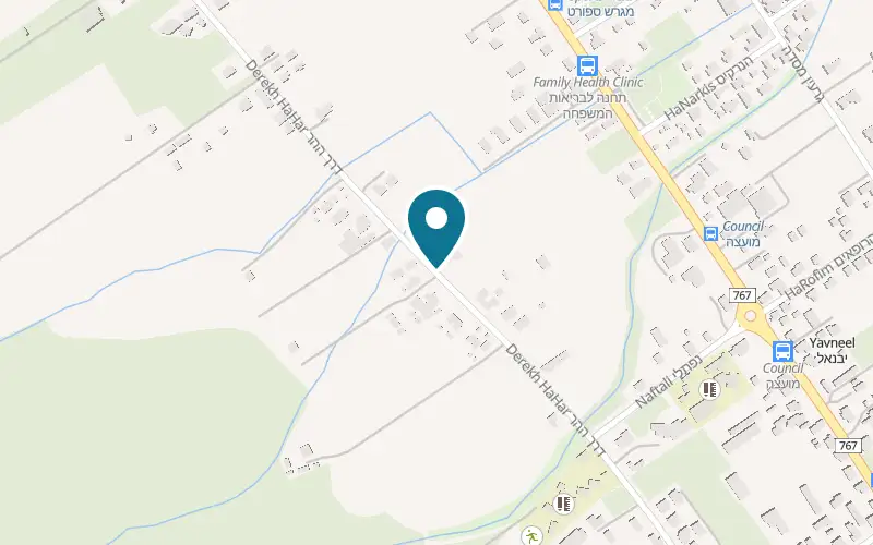 Map showing Villa Bein Har LaKinneret at Derech HaHar, Yavne'el