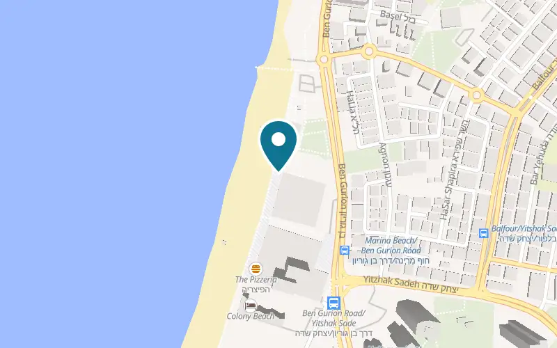 Map showing Villa Mare at 134 Ben Gurion Road, in the Alby compound, Bat Yam