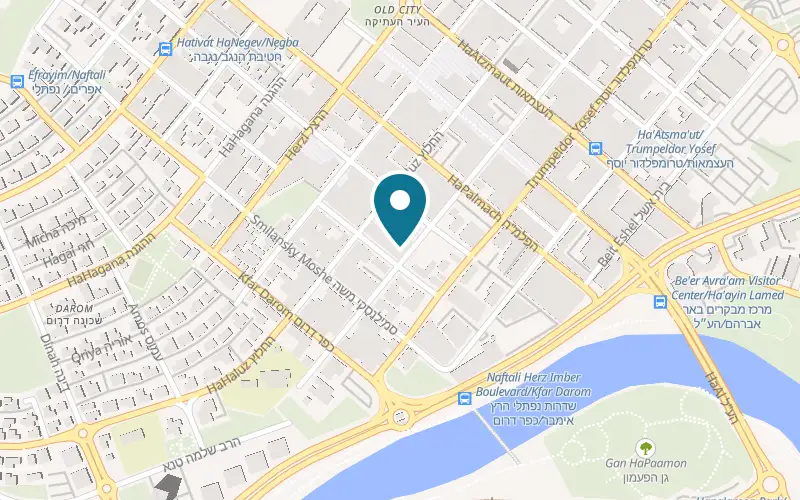 Map showing Yakota at 27 Mordei HaGetaot Street, Beer Sheva