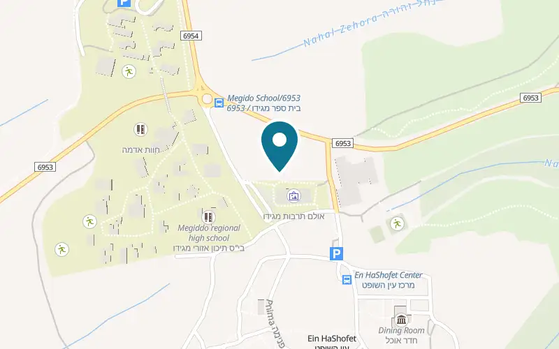 Map showing Yanek at Magda culture centre, Kibbutz Ein HaShofet, Ein HaShofet