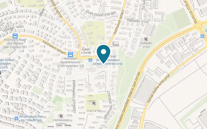 Map showing Yaniv Bakery at 54 HaShalom Road, Orot centre, Beer Sheva
