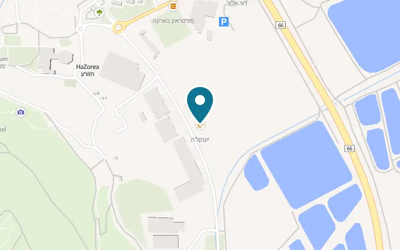 Map showing Yankale at Kibbutz HaZore'a, HaZore'a