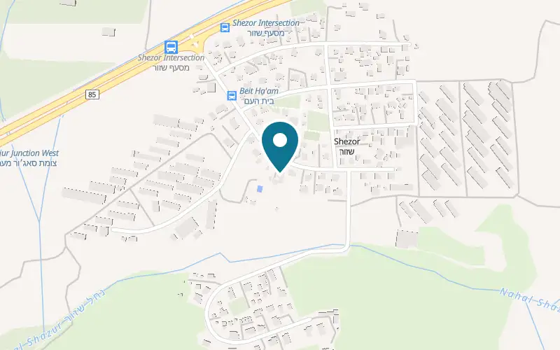 Map showing Yardena Village at 61 Moshav Shezor, Shezor