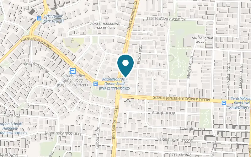 Map showing Yetzira Li at 175 Ben Gurion Road, Ramat Gan