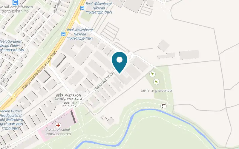 Map showing Yosef Restaurant at 32 HaBarzel Street, Tel Aviv-Yafo