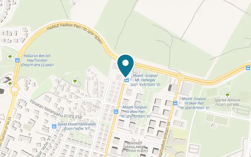 Map showing Zacks Brasserie at 2 Har HaTsofim Street, Rehovot