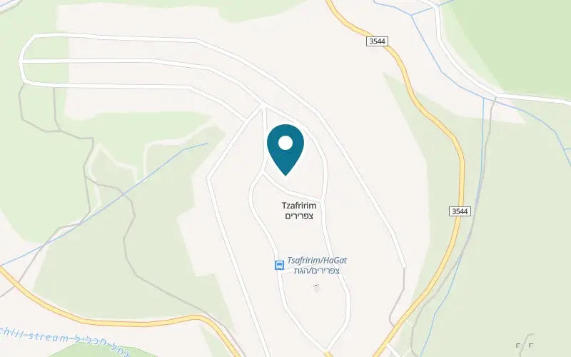 Map showing Zafririm Winery at Farm 48, Moshav Tzafririm, Tzafririm