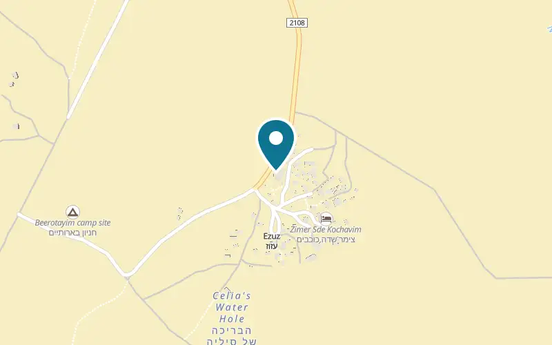 Map showing Zimmerbus at Ezuz, Ezuz