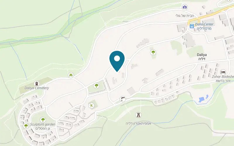 Map showing Zohar BaDeshe at Kibbutz Dalia, Dalia
