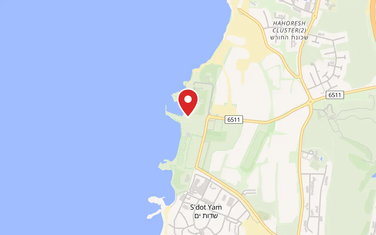 Map showing where Herod's Harbour (Sebastos) is