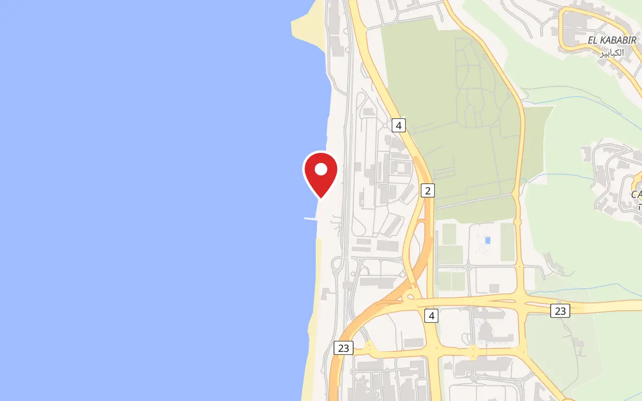 Map showing where Dado Beach is