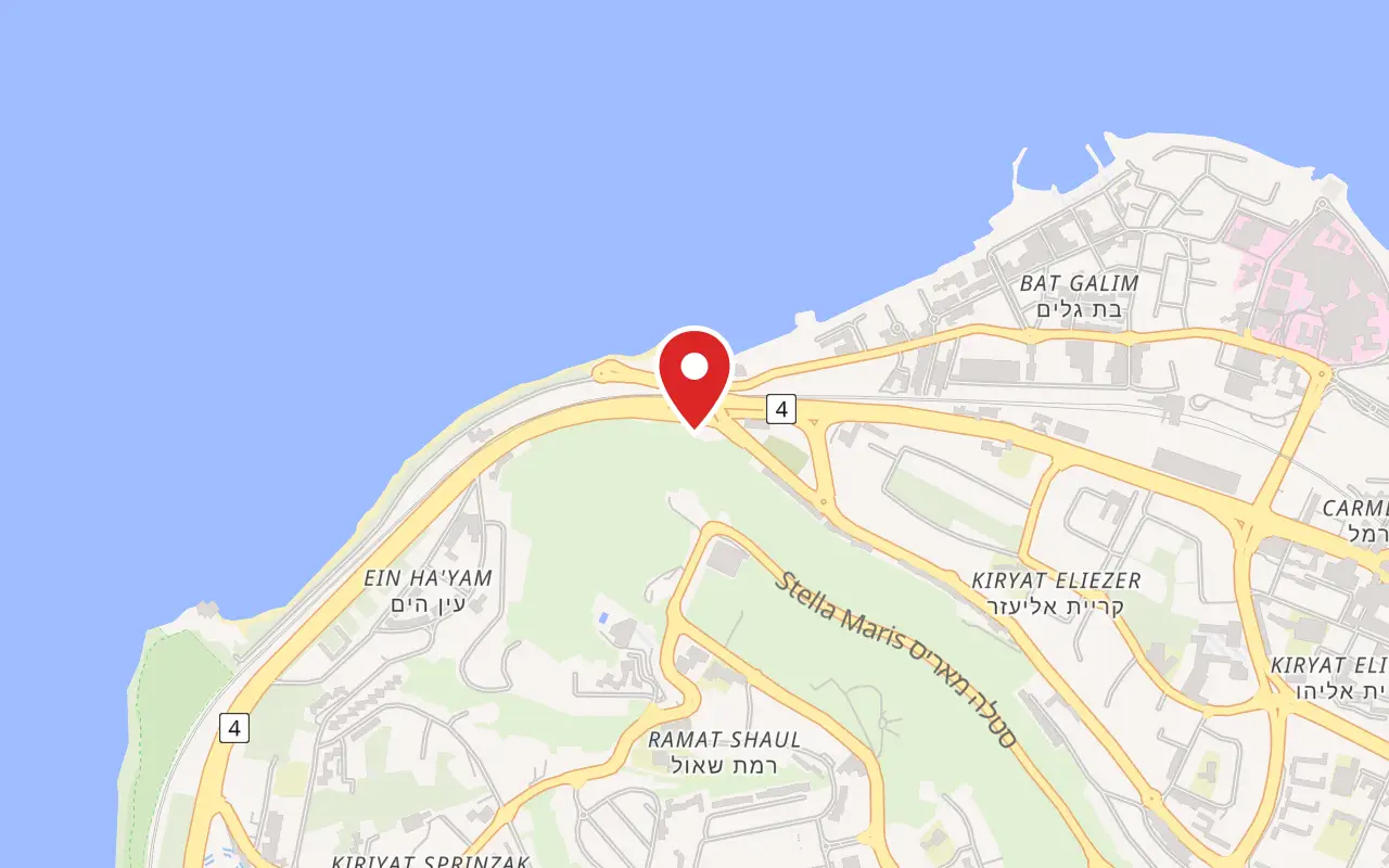 Map showing where Elijah's Cave is